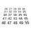 25Pcs Durable PVC Wedding Table Number Signs Multi Color Seating Decor 4