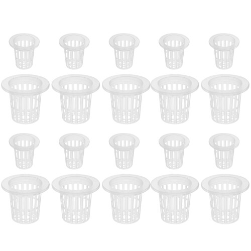 Hydroponic Net Pots Lightweight Design 60pcs 2.8x2.8in