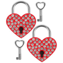 2 Sets Heart Shaped Luggage Locks Adorable Small Padlocks With Keys