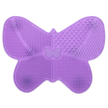 2 Pcs Make Up Brush Cleaner Mat Beauty Cleaning Instrument Plate