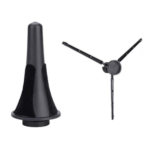 Portable Black Clarinet Stand Folding Plastic Metal Stable Holder