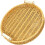 Khaki Handwoven Rattan Storage Basket Sturdy Kitchen Tabletop Tray 1