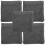 5Pcs Dark Grey Microfiber Guinea Pig Pads Reusable Pet Cage Blankets 4