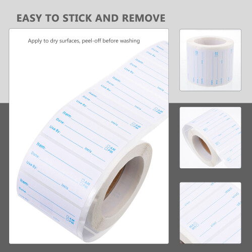 Food Rotation Fridge Labels Container Stickers Self-Adhesive Paper 2