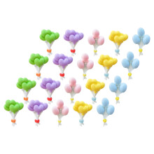 30Pcs Durable Resin Thumbtacks Multi-Color Flower Shaped Push Pins