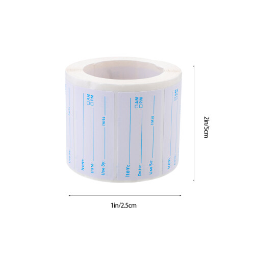 Food Rotation Fridge Labels Container Stickers Self-Adhesive Paper 1
