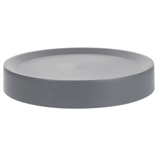 Durable Dark Grey Plastic Plant Mover Rolling Pot Tray