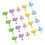 30Pcs Durable Resin Thumbtacks Multi-Color Flower Shaped Push Pins 7