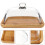 Butterdose Aus Holz Mit Glasdeckel, Käsebehälter 4