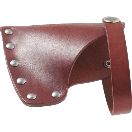 Leather Axe Cover Dark Red Hatchet Protector for Outdoor Use