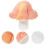 Khaki Plush Mushroom Pillow Soft Decorative Throw Cushion for Sofa 2