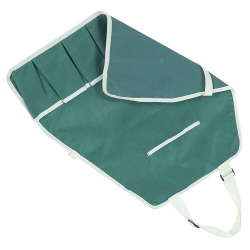 Kids Canvas Apron Green Multi-Pocket Durable Gardening Work Apron 1
