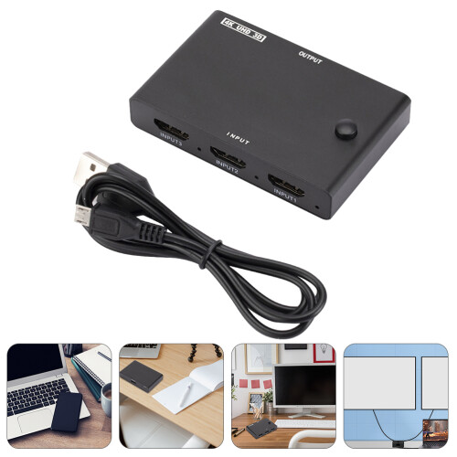 Abs Black 4k Video Selector For Pc And Game Consoles 1