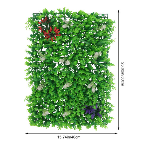 Faux Green Wall Module Plastic 1 Pc 23.6x15.7in 1