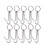 10pcs stainless steel double hooks for bacon hams meat processing 1