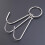 10pcs stainless steel double hooks for bacon hams meat processing 5