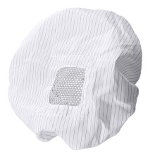 5Pcs Anti-Static Cap White Elastic Shower Hat Breathable Worker Cover