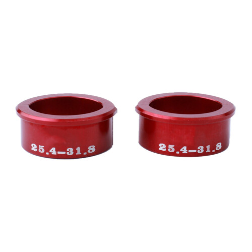 4Pcs Red Aluminium Handlebar Conversion Clamps for Bike Handlebars