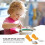 1Ensemble Ensemble Fourchette Bébé Orange Silicone Acier 7