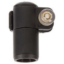 Black Rubber Trekking Pole Fastener Clip for Cane Durable Lock