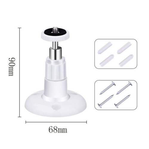 3Pcs Security Camera Wall Mount White Adjustable Video Camera Bracket 1