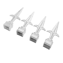 4St Zilveren Fence Finials Voor Tuinhek En Poort Met Duurzaam Ijzer