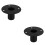 2Stk Metall Lautsprecherhalter Schwarz Iron Speaker Stand Basis 11
