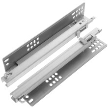 2 Pcs Slide Rail Cabinet Rails Dresser Drawer Slides Replacement