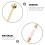 1Pc Pink Ceramic Stainless Steel Stirring Stick for Bar Use 8
