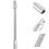 Silver Flexible Wrench Extender Bar Spring Steel Socket Extension 4