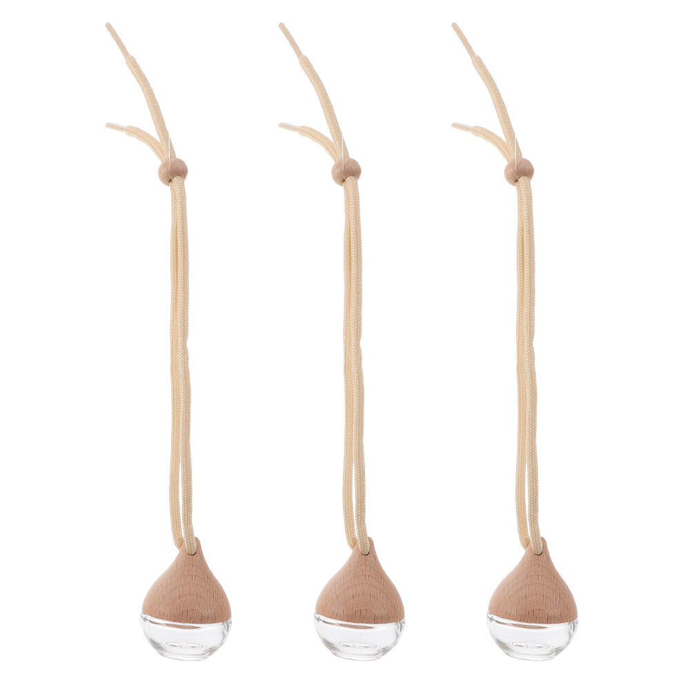3Pcs Water Drop Perfume Bottle Pendant Car Diffuser Hanging Car Decor Fragrance Diffuser For Vehicle Mirror 3103962382867