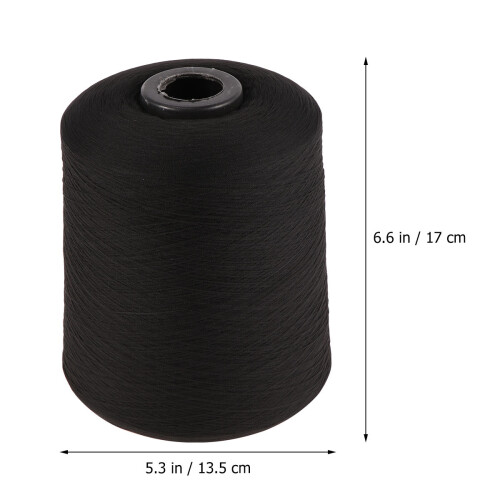 2 Rolls Sewing Thread 27400M 150D Black For Home 1
