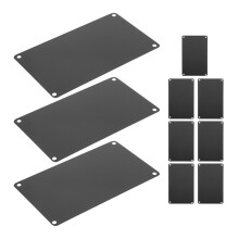 10Pcs Black Aluminum Door Plates Blank for DIY Engraving and Hotel Use