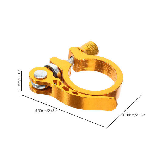 Bicycle Seat Post Clamp Fold Aluminum Alloy Securing Clip 1