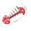 5Compacte En Draagbare Tent Touwspanners Van Metaal Rood 2