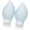 2Pcs Travel Silicone Lotion Bottles Empty Cosmetic Containers Sky-Blue 1