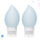 2Pcs Travel Silicone Lotion Bottles Empty Cosmetic Containers Sky-Blue 6
