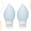 2Pcs Travel Silicone Lotion Bottles Empty Cosmetic Containers Sky-Blue 7