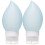 2Pcs Travel Silicone Lotion Bottles Empty Cosmetic Containers Sky-Blue 2