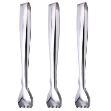 3Pcs Durable Stainless Steel Ice Serving Tongs for Home and Restaurant