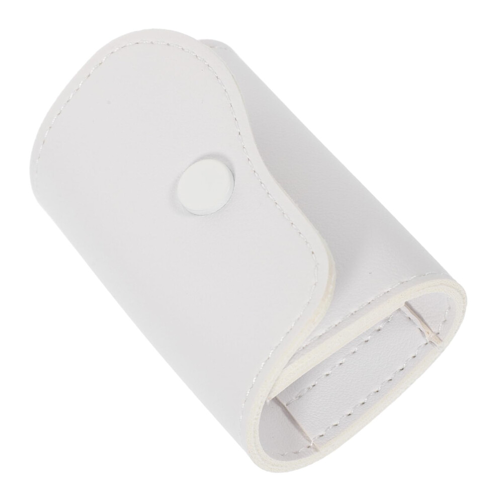 Nail Drill Bit Holder with 16 Slots Foldable Manicure Tool Storage Bag for Salon and Travel