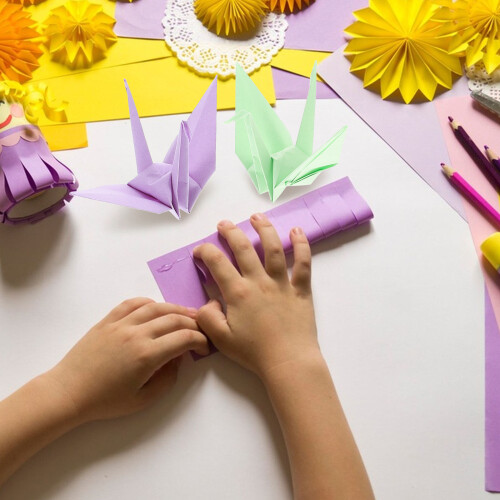100Pcs Premium Colored Paper for Hand Craft, DIY, and School Projects 2