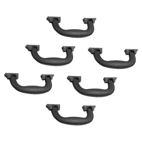 6Pcs Black Plastic Suitcase Handle Luggage Grip Replacement Foldable