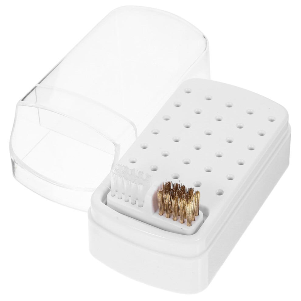 Nail Drill Bit Holder 30 Slots Organizer for Quick Access Manicure and Salon Storage Case