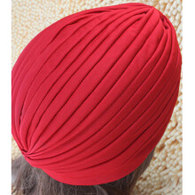 Turban Hat Baotou Cap Confinement Hat Yoga Red