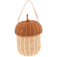 Mlins Pinecone Handbag Wicker Storage Basket Baskets Men Women Child