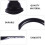 2Pcs Black Iron Curtain Hooks U-Shape Wall Mounted Tiebacks for Home 10