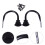 2Pcs Black Iron Curtain Hooks U-Shape Wall Mounted Tiebacks for Home 2