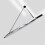Large Golf Umbrella 40 Inch Extra Large Coverage Windproof Long Handle UV Protection Titanium Silver 4