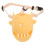 Orange Dog Muzzle for Small Dogs Breathable Anti Bite Lick Cover 1